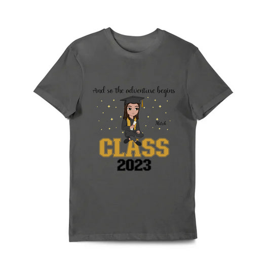 So The Adventure Begins - Graduation (Customize) Personalized Shirt